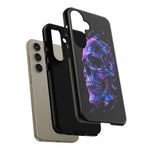Holographic Skull Phone Case, Shattered Glass Iridescent Cover