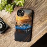 Corvette C2 Sting Ray 1965 Nassau Blue Art Phone Case