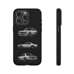 Silver Hakosuka Skyline Classic Sports Car Tough Phone Case for JDM Fans