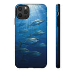 Amberjack School Phone Case, Open Water Sunlight Tough Cover