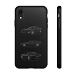 Black C5 Corvette Sports Car Phone Case Tough Multi View Print