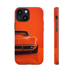 Orange 1969 C3 Phone Case, Stingray Classic Sports Car Cover, Gift