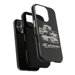White S2000 Roadster Collage JDM Tough Phone Case Cover Gift