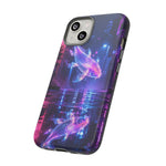 Neon Koi Reflection Vaporwave phone case | Tough Cover