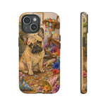 Guilty French Bulldog Phone Case, Confetti Watercolor Cover