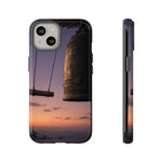 Temple Bell Sunset Phone Case Japan Zen Tough Case