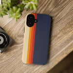 Retro Rainbow Stripe Phone Case | Tough Phone Case