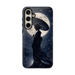 Geisha Parasol Moonlight Art Tough Phone Case
