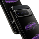 MK4 Supra Phone Case Purple, Three-View Vector Cover