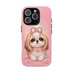 Shih Tzu Princess Kawaii Chibi Puppy Pet Dog Art Tough Phone Case