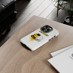 Z06 Corvette Phone Case, Yellow Sketch Reveal Chrome Cover