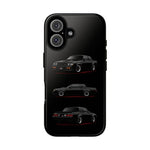 Black GNX Phone Case, Three-View Muscle Car Vector Tough Cover