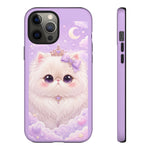 Persian Cat Kawaii Chibi Round Art Tough Phone Case