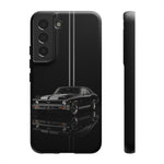 Nova SS Phone Case, Black 68 Muscle Car Silver Stripe Studio Cover