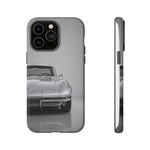 Silver Corvette Art Phone Case, C2 Sting Ray Classic Sports Cover