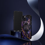 French Bulldog Galaxy Marble Art Tough Phone Case
