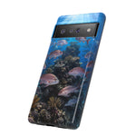 Snapper Reef Phone Case, Sunlit School Ocean Fishing Tough Cover