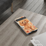 Miniature Poodle Whimsical Watercolor Art Tough Phone Case