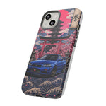 Bayside Blue Skyline Phone Case, Cherry Blossom Torii Tough Cover