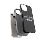 MR2 White Side Silhouette JDM Tough Phone Case Cover Gift
