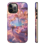 Floating Pool Deck Phone Case, Pastel Cloud 3D Render Cover
