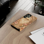 Persian Cat Floral Art Nouveau Tough Phone Case