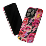 Pop Art Lips and Lightning Bolt Phone Case
