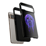 Glitch Sad Face Phone Case, Anime Melt Static Tough Cover