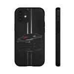 300ZX Phone Case, Black 90 JDM Sports Car Red Stripe Studio Cover