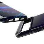 Retro Neon Mountains Phone Case | Vaporwave Galaxy Landscape
