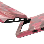 Pink Lip Gloss Heart Mirror Phone Case Girly Tough Case