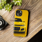 Yellow Camaro Phone Case, ZL1 American Muscle Car Tough Cover for Chevy Owners