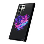 Galaxy Cat Cosmic Swirl Vaporwave Phone Case Mystical Tough Case