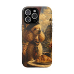 Poodle in Beret Phone Case | Vintage Paris Café Illustration