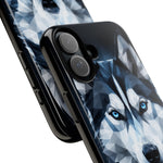 Siberian Husky Geometric Diamond Art Tough Phone Case