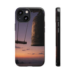 Temple Bell Sunset Phone Case Japan Zen Tough Case