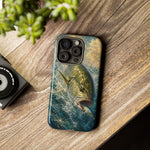 Jack Crevalle Strike Phone Case Saltwater Fishing Gift for Anglers