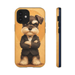 Schnauzer Mustache Boss Phone Case Funny Dog Lover Gift