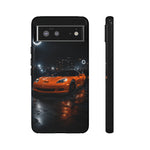 Orange C6 Neon Car Meet Tough Phone Case