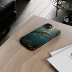 Largemouth Bass Phone Case, Sunlit Underwater Tough Cover, Gift