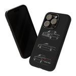 Black Silverado Classic Pickup Tough Phone Case for Chevy Truck Fans