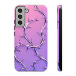 Chrome Thorn Vine Phone Case Vaporwave Tough Cover