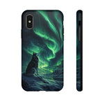 Husky Dog Aurora Watch Tough Phone Case