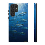 Amberjack School Phone Case, Open Water Sunlight Tough Cover
