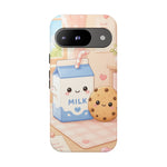 Milk Cookie Phone Case Cute Food Kawaii Tough Cover Gift Art