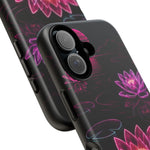 Neon Water Lilies Vaporwave Tough Phone Case