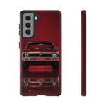Red Classic Muscle Car 1970 Chevy Nova SS phone case | Tough Cover