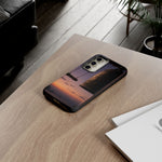Temple Bell Sunset Phone Case Japan Zen Tough Case