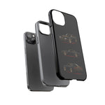 Trans Am Phone Case Black Gold, Three-View Vector Tough Cover