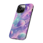 Pastel Galaxy Planet Vaporwave Art Tough Phone Case